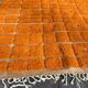 Beni Ouraine rug in natural wool, orange, size 150/250 cm.