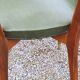 Pair of 50's Scandinavian style mahogany chairs