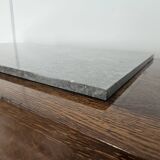 Buffet Art Déco en chêne pour salle à manger avec plateau en marbre