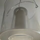 Suspension vintage en opaline et plexiglas
