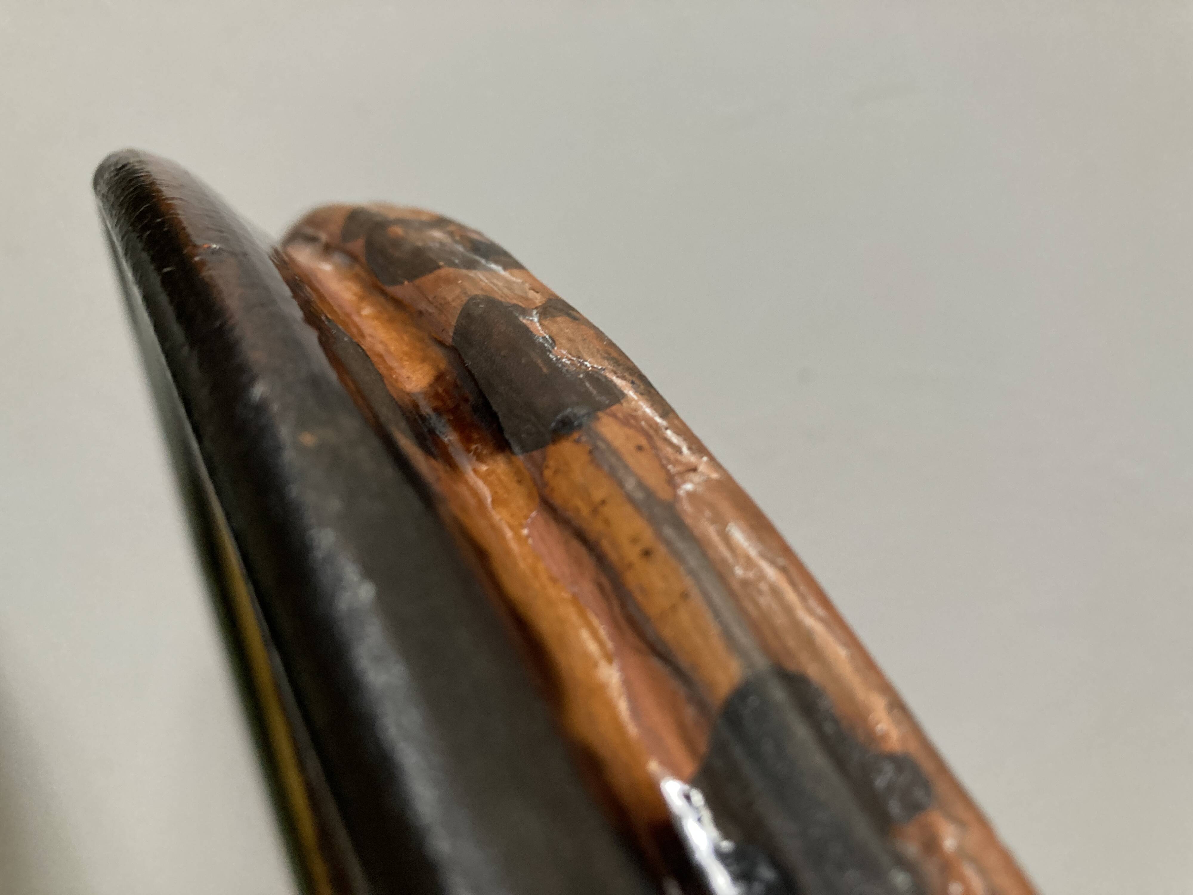 XXL empty target pocket dish in glazed earthenware from Marnaz 1950