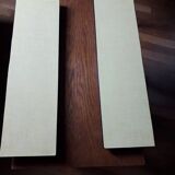 Pair tablets formica yellow vintage