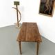 Farm table with tapered legs, L155 cm