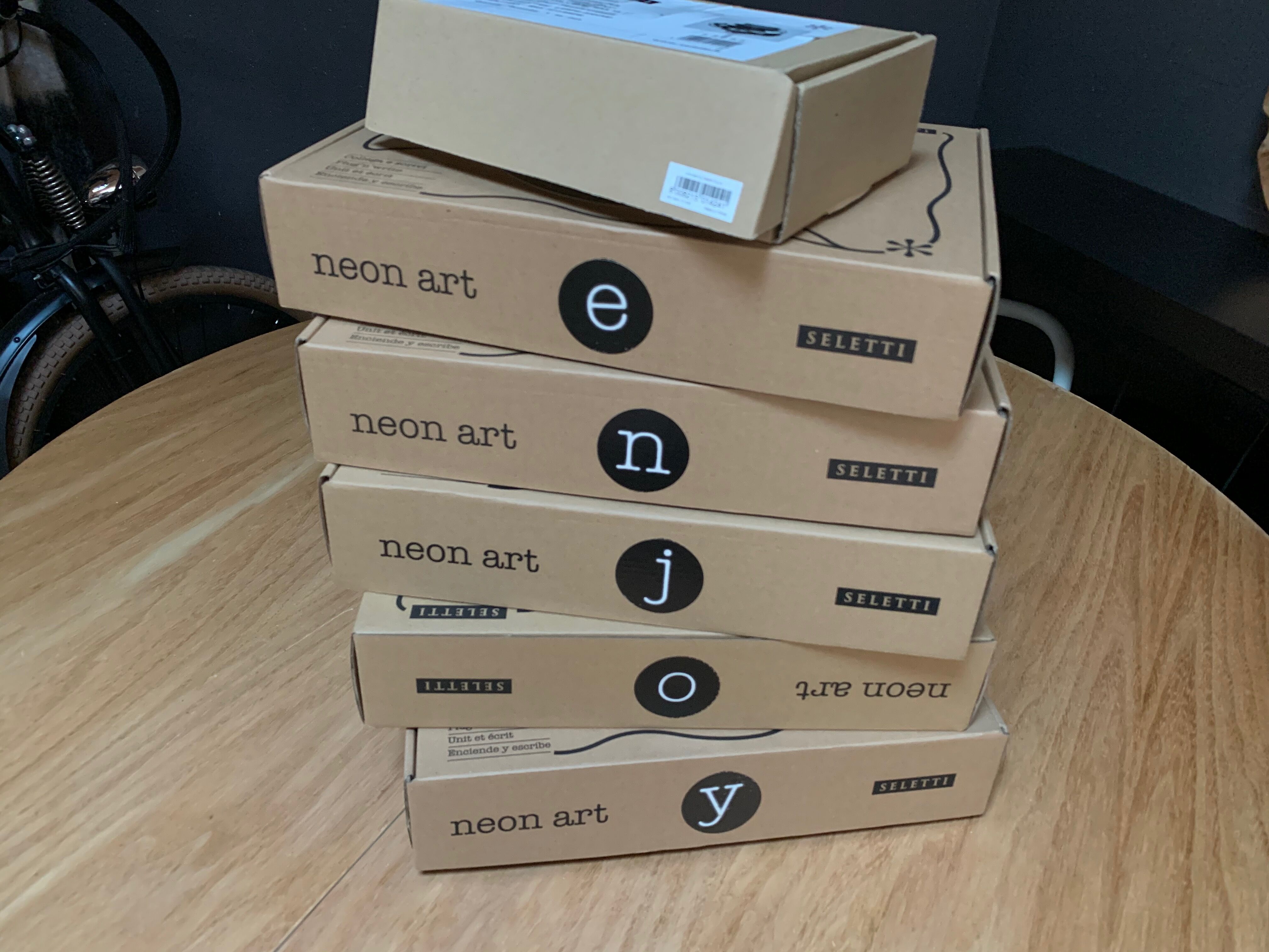 Neon Letters "Enjoy"