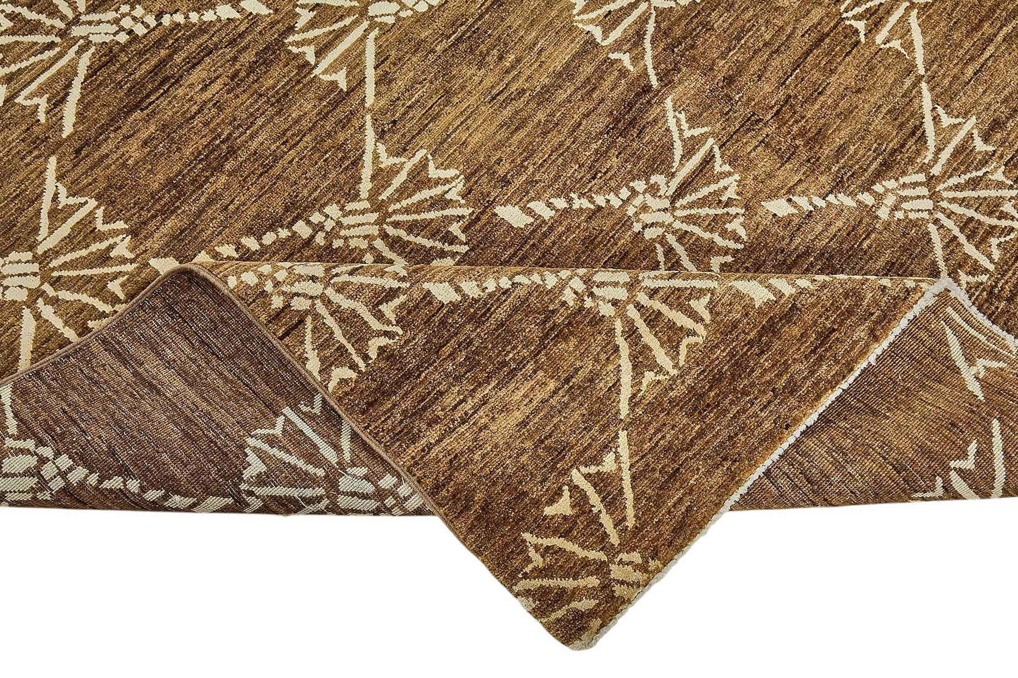 Turkish Handknotted Wool Oushak Rug 197 cm x 254 cm