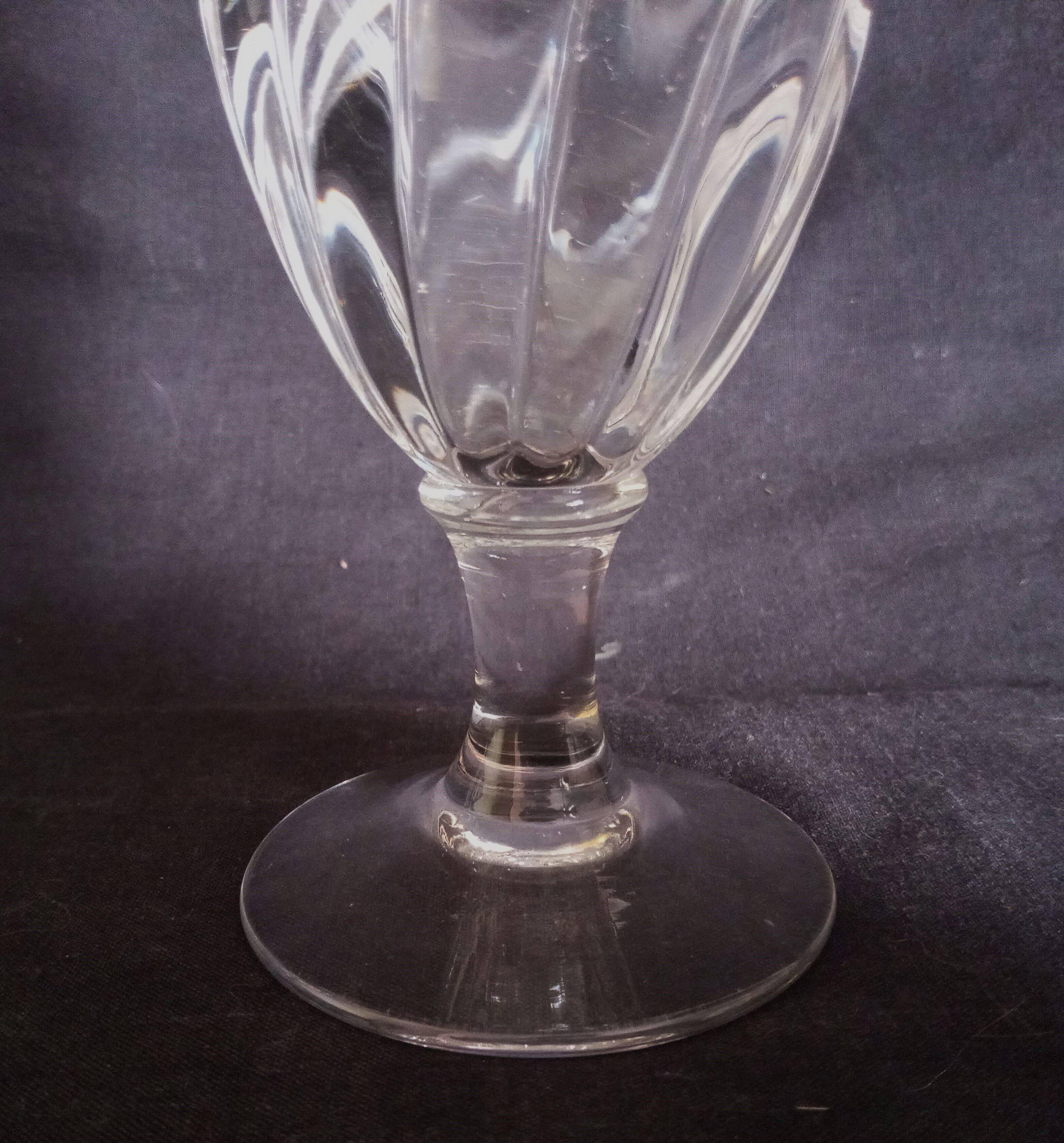 Set of 6 large absinthe glasses, h - 18 cm.