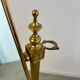 Old free-standing mirror in gilded brass in psychedelic neoclassical style Years 40 France