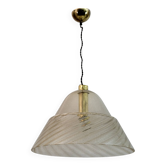 Mid-Century Modern Italian Murano Bubbles Glass Pendant Lamp, 1970s
