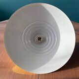 Yellow metal pendant light from the 80s