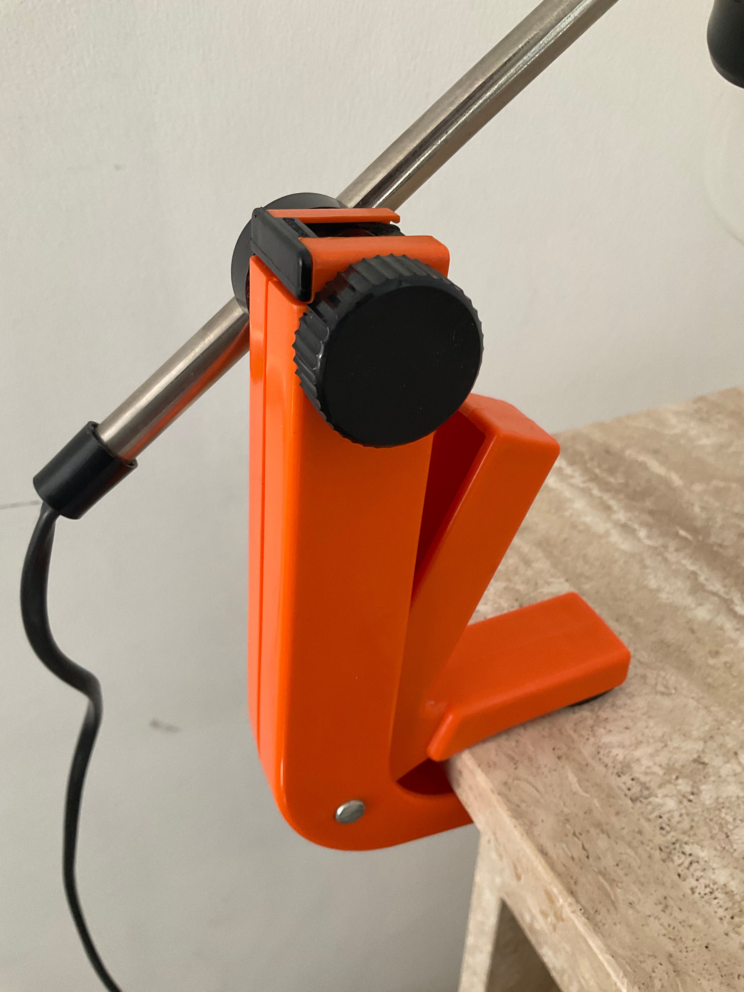 Clamp lamp "Review" by Klemmleuchte Germany 70s