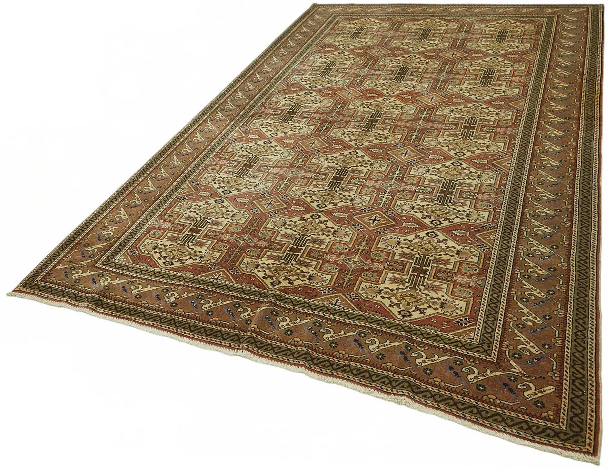 Tapis vintage en laine turque Kayseri 196 cm x 288 cm