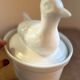 Oven dish in porcelain shaped like a pheasant