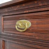 China buffet stained glass Art Nouveau 1900 vintage