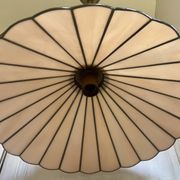 Suspension style Tiffany vintage, opal glass lampshade Ø45cm