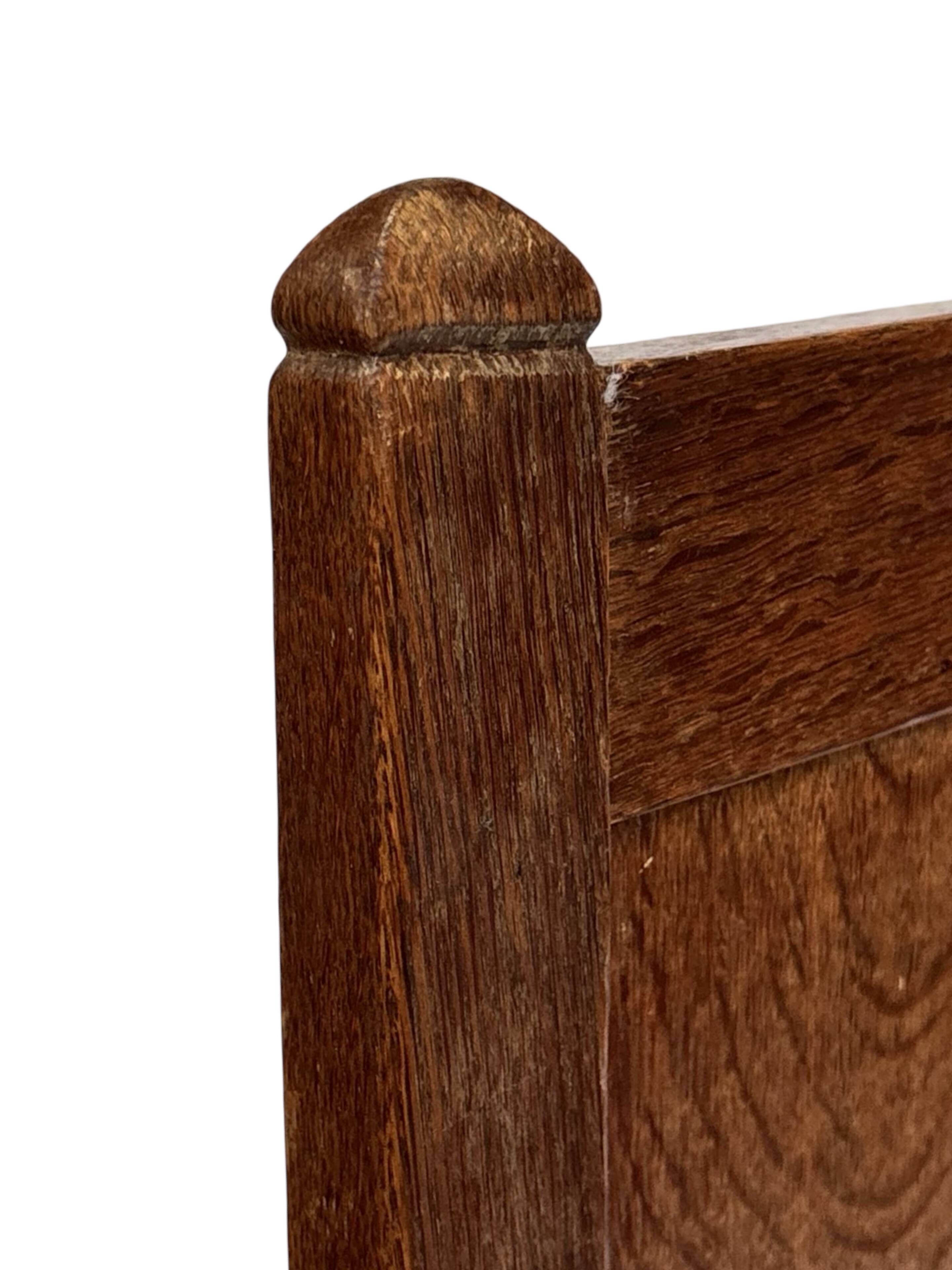 Art Deco High Back chair in oak minimalist design