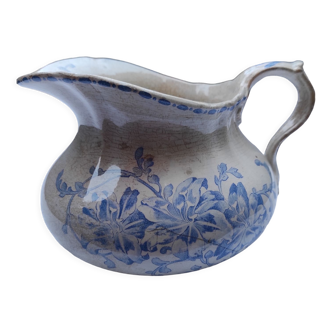 Creil and Montereau iron earthenware jug