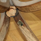 Baumann single dark beech parrot coat rack (model a)