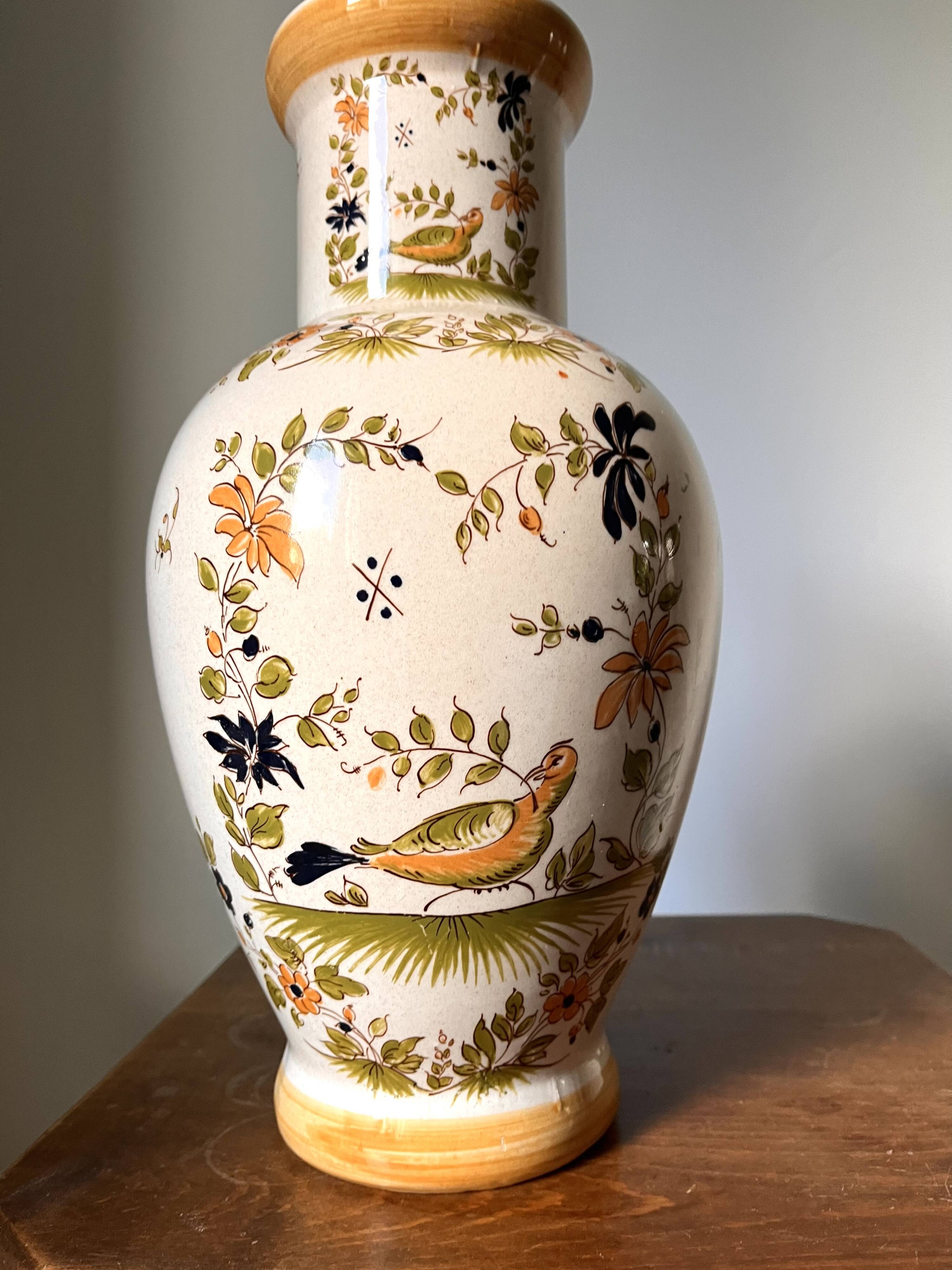 Moustiers Ceramic Vase