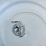 Set of 4 flat plates lustucru pattern