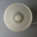 Mushroom lamp in white opaline, Murano, 80s