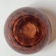 Amber smoked glass vase known as tortoiseshell, 1970s design.