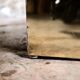 Brass solar flare bar coffee table, Cidue, Italy, 1970s