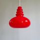 Trio of Space Age opaline pendant lights, Peill & Putzler, 1970