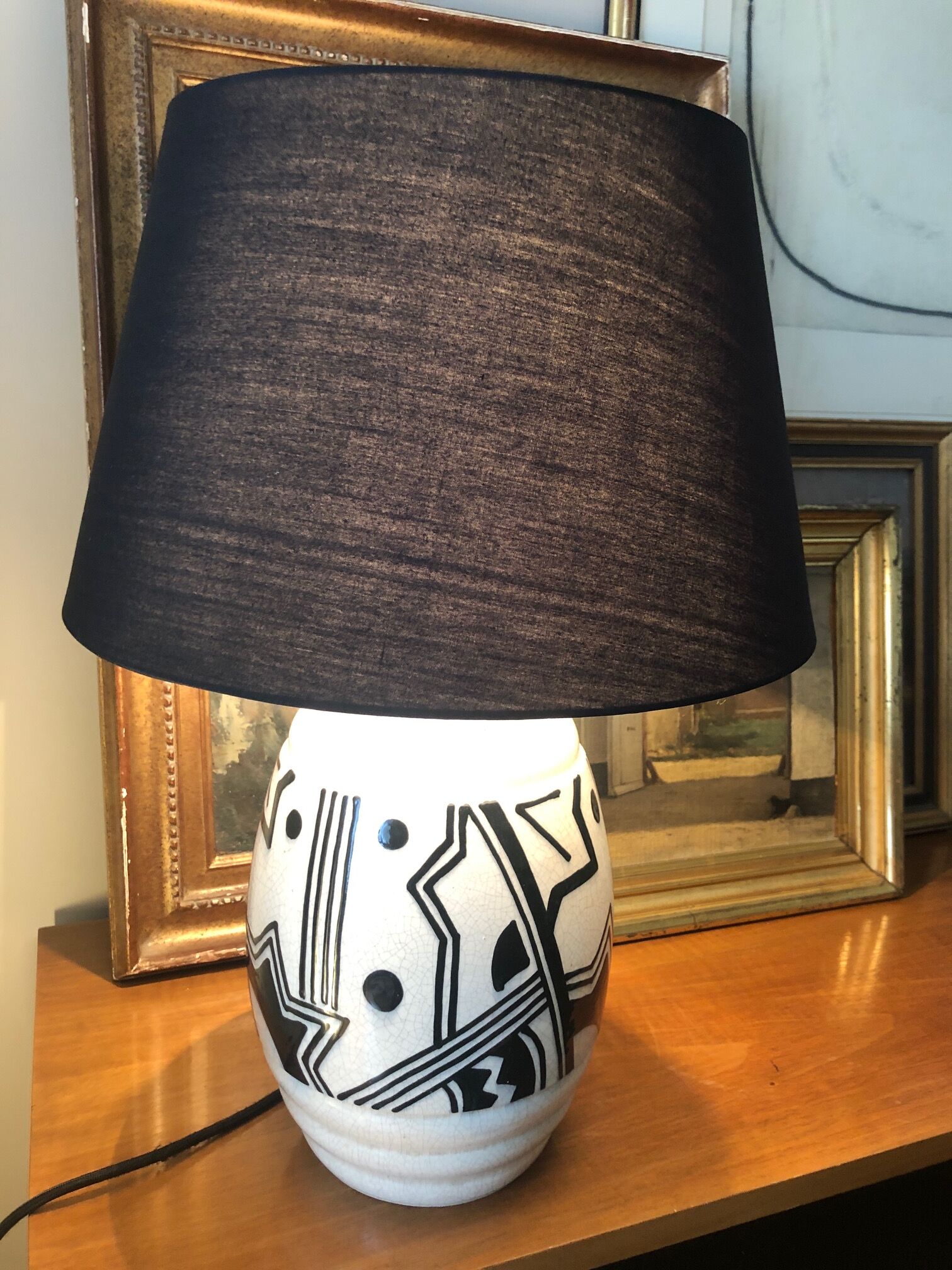 Ceramic lamp art deco