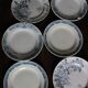 6 Terre de Fer blue Marcel Alésia Exotic Longchamp plates