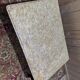 Louis XV style coffee table in walnut with a marble top.