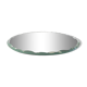 Vintage round and beveled table mirror