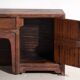 Antique low cabinet painted in pine wood – China, around 1900
