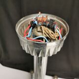 Petitot art deco chandelier, opalescent glass