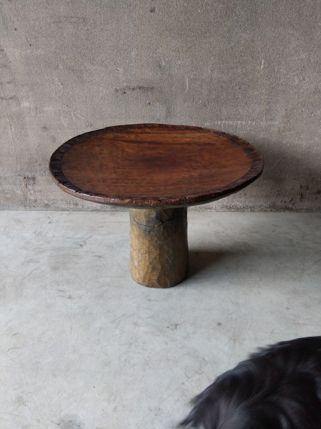African Brutalist Table
