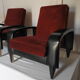 Pair of Italian club chair from the 50s