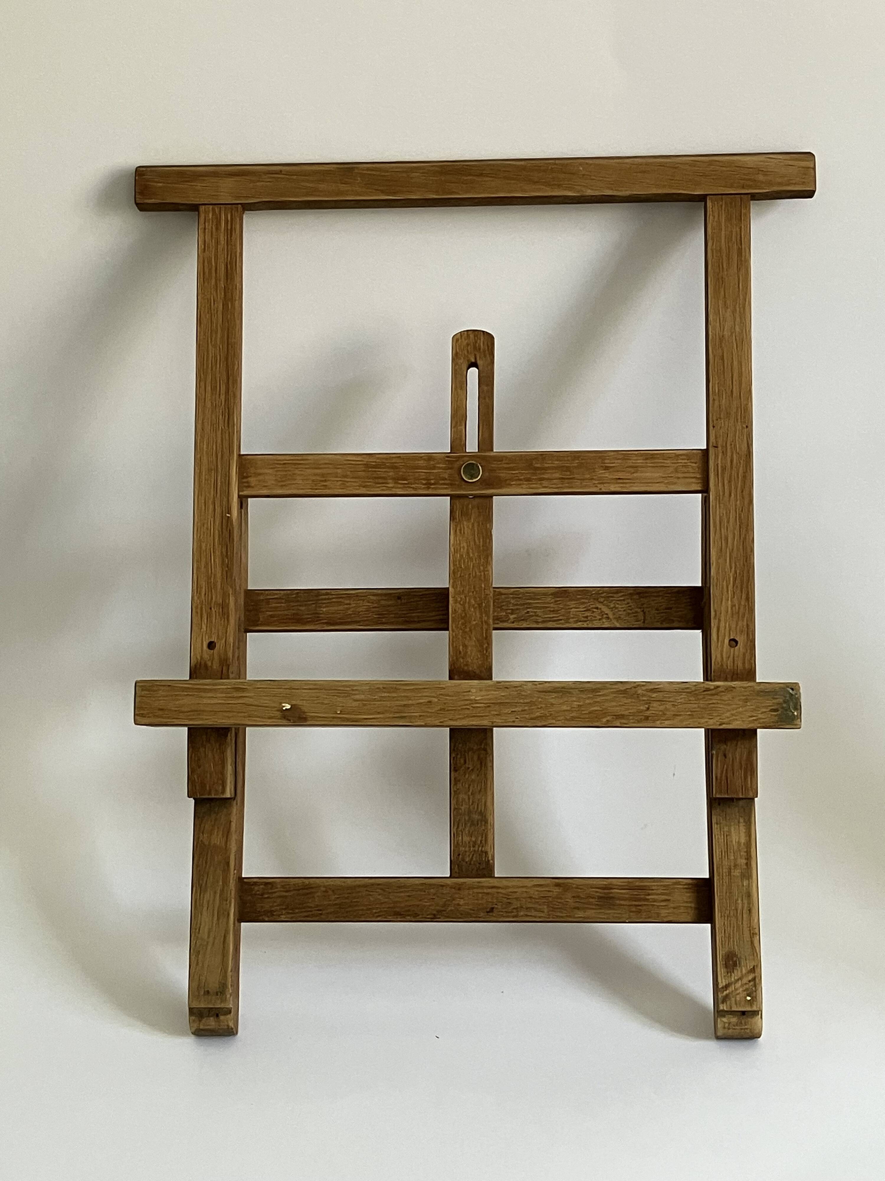 Old table easel, artist accessory