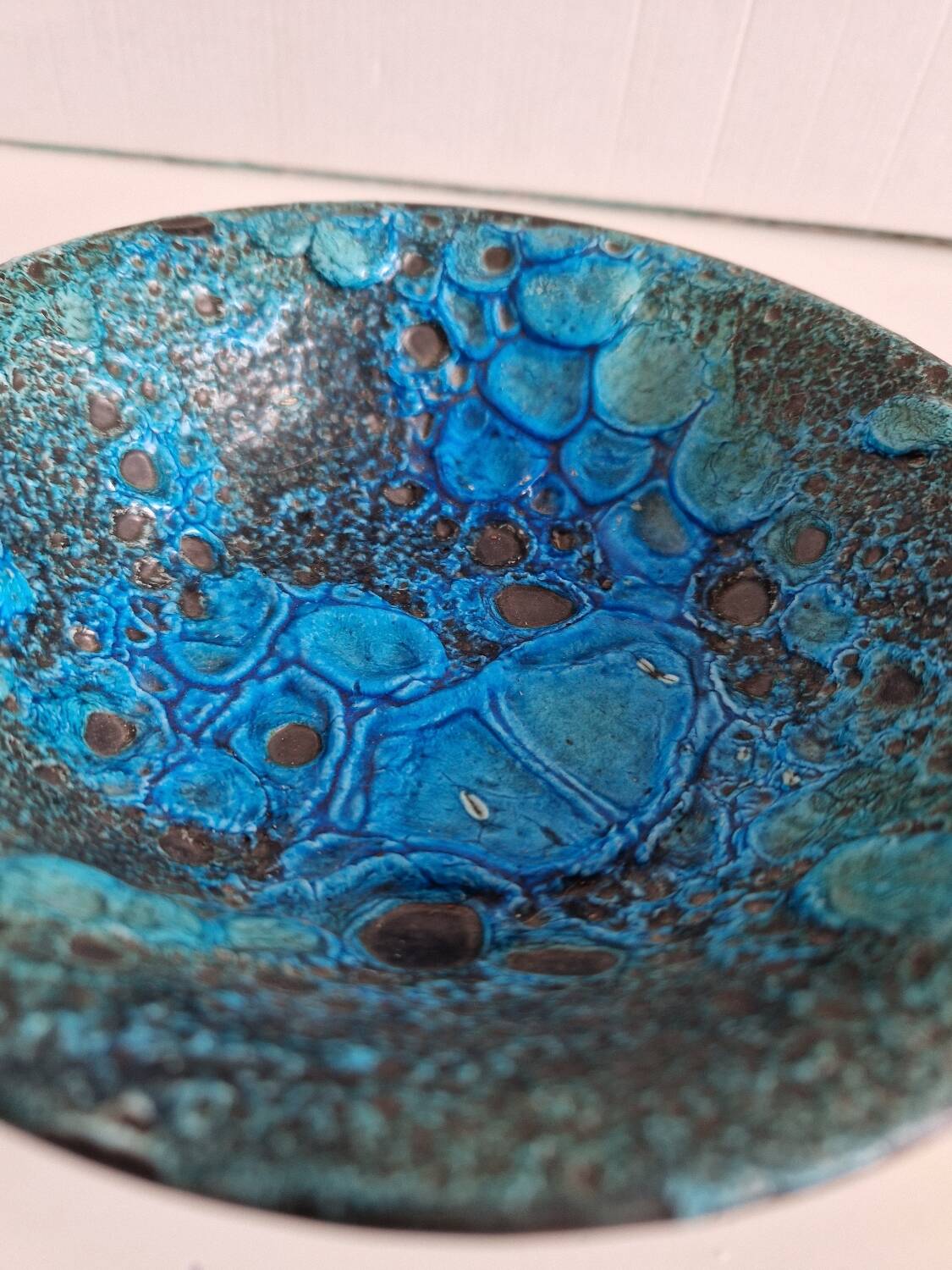 Handmade Cyclops Glacier Enamels Empty Pocket Bowl