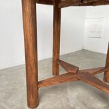 Round folding pine table mountain furniture