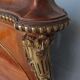 Golden bronze Louis XVI style mahogany bed