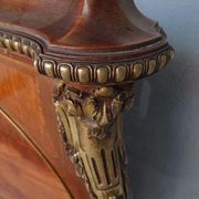 Golden bronze Louis XVI style mahogany bed