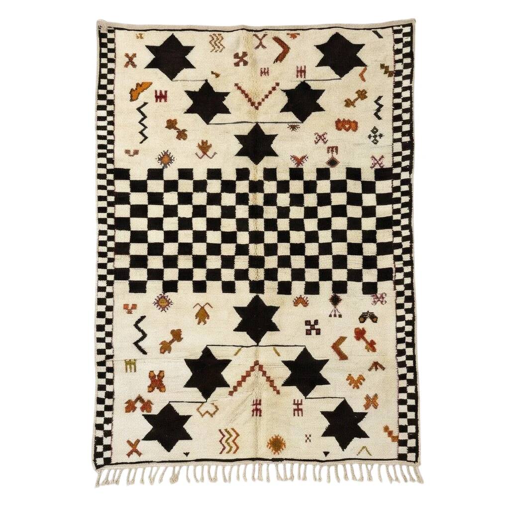 Beni Ouarain bohemian rug 200x300 cm