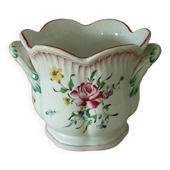 Cache pot en faience de luneville