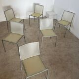 Lot of 6 Zip model chairs by Italian design Marco Maran for Desalto vintage chair