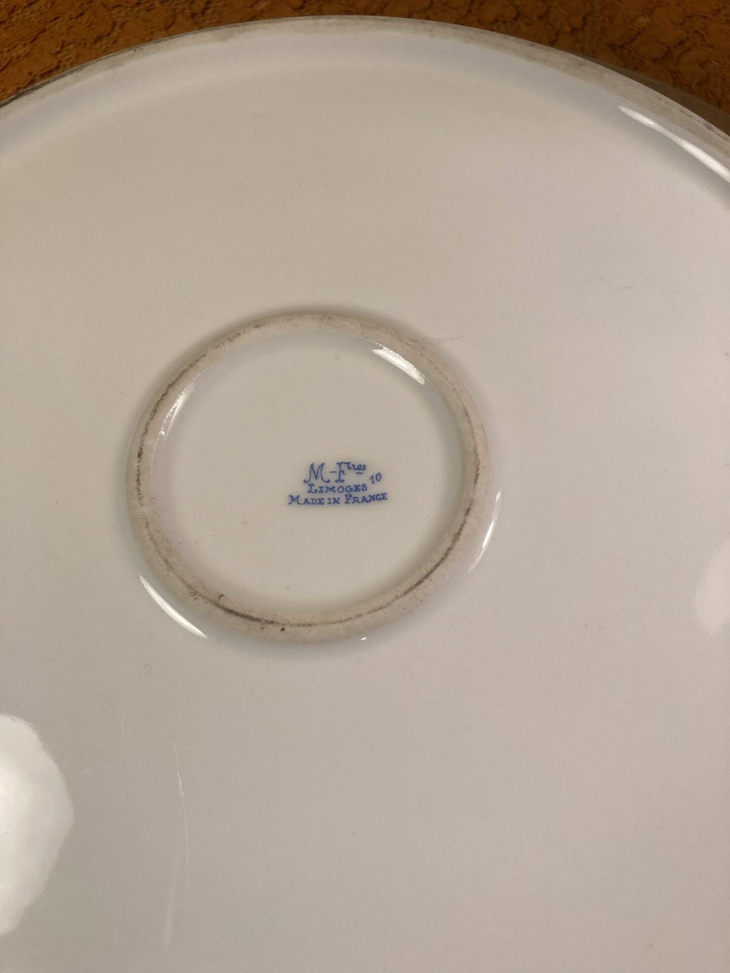 Vintage chic white porcelain service from Limoges.