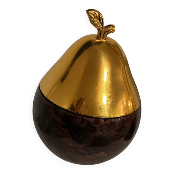 Seau à glaçons vintage poire luxium – écaille de tortue & doré – année