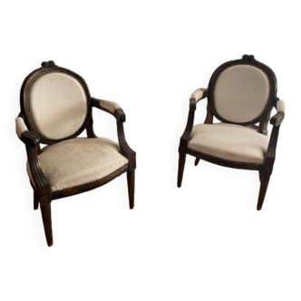 Antique Louis XV convertible armchairs