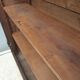 Walnut glazed bookcase with nineteenth century rose window
