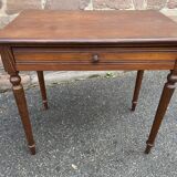 Small desk table in vintage pitchpin