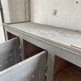 XXL workshop locker with blue patina