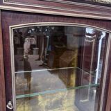 Napoleon III Mahogany and Chiseled Bronze Display Cabinet, 19th Century